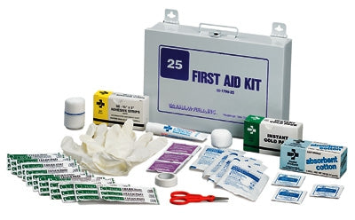 First Aid Kit, Metal Case, 25, Graham-Field