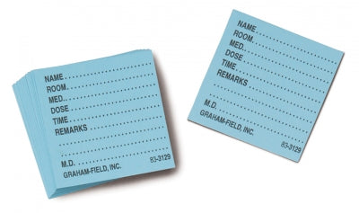 Medicine Dispenser Tray Cards, Blue 500/BX Graham-Field
