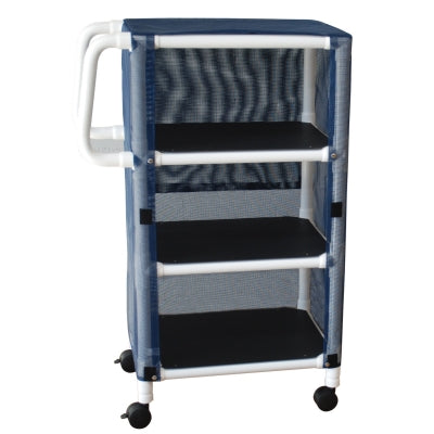 Linen Cart PVC Small 3 Shelf, Lumex