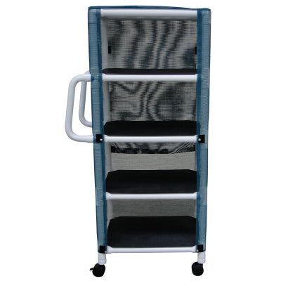 Linen Cart PVC Small 4 Shelf, Lumex