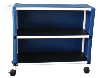 Linen Cart PVC Large 2 Shelf, Lumex