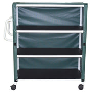 Linen Cart PVC Large 3 Shelf, Lumex