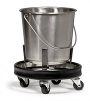 Stainless Steel Kick Bucket and Stand Set