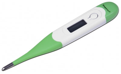 Digital Thermometer, Flex Tip, Farenheit/Celsius, with Storage Case