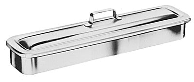 Stainless Steel Instrument Trays w/ Cover, 8 1/2"