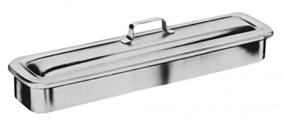 Stainless Steel Instrument Trays w/ Cover, 17"