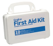 First Aid Kit, Plastic Case w/ Gasket, 10 Person, Graham-Field
