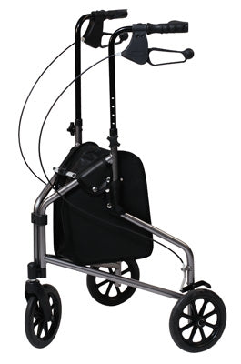 Lumex GF 3-Wheel Cruiser, Aluminum Rollator, Pewter Grey