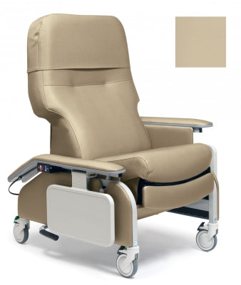Lumex Deluxe Clinical Care Recliner with Drop Arms, Warm Taupe Upholstery