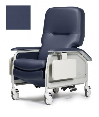 Lumex Deluxe Clinical Care Recliner, Imperial Blue Upholstery