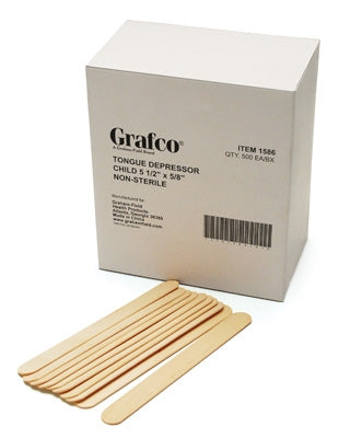 Tongue Depressor, Child, 5 1/2" x 5/8", Non-Sterile