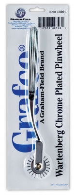 Chrome Wartenberg Pinwheel, Chrome-Plated- 7" (Hanging)