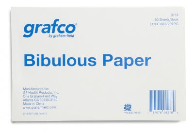 Bibulous Paper Lab, 4"x6", 6BK/PK, 50 Sheets/BK, Graham-Field