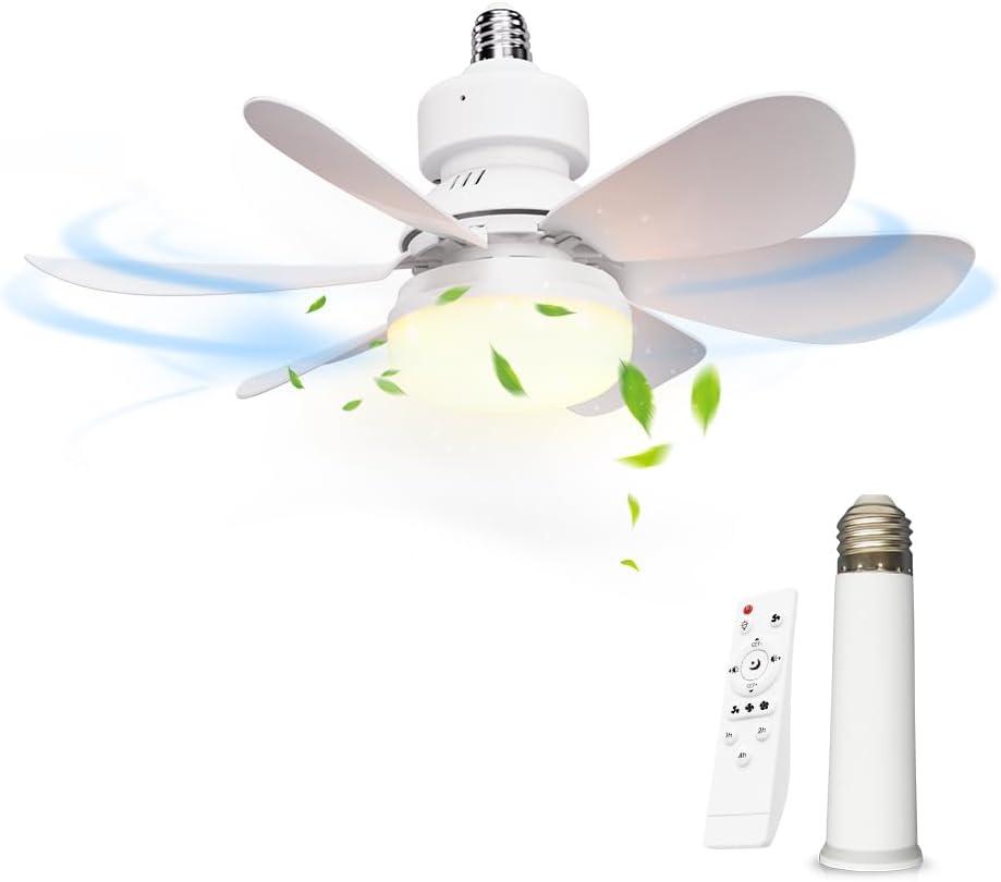 Airbro 21-In. 3-Speed Socket Fan with Integrated Light