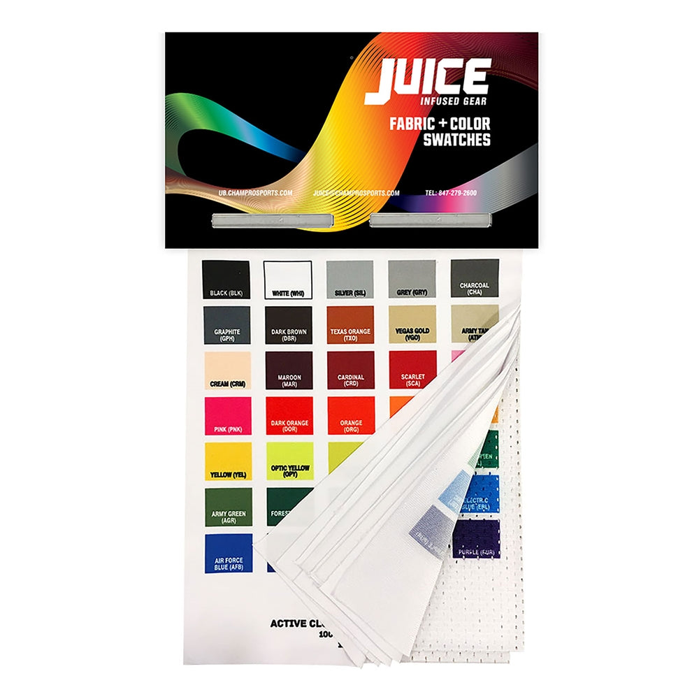 Juice Fabric Swatch Book - (Full-Dye, Premium cut-and-sew Sublimation. No Limitations!)