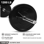 OLYMPIC BARBELL, 1200 LB CAPACITY