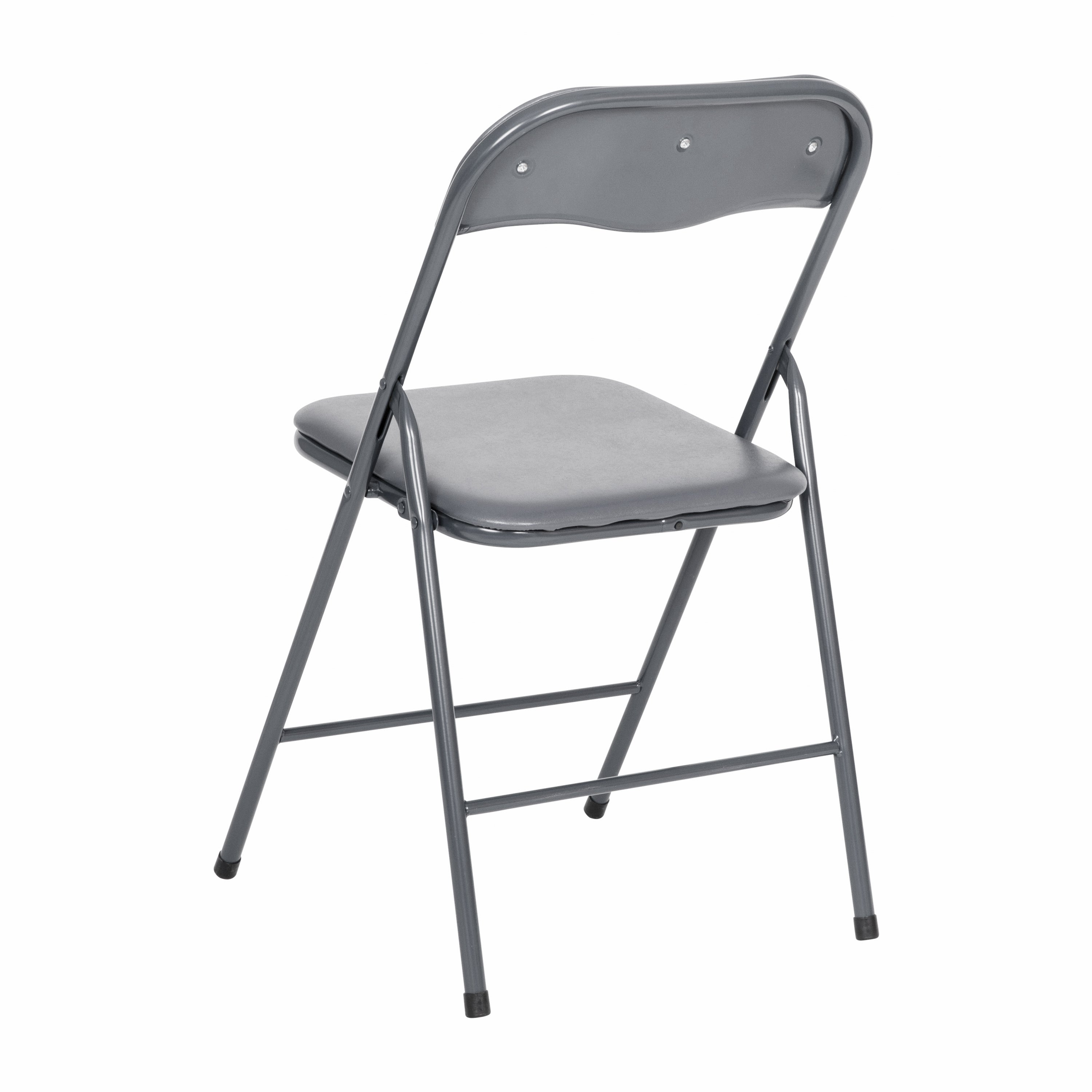 Madison 5 Piece Gray Folding Card Table and Chair Set