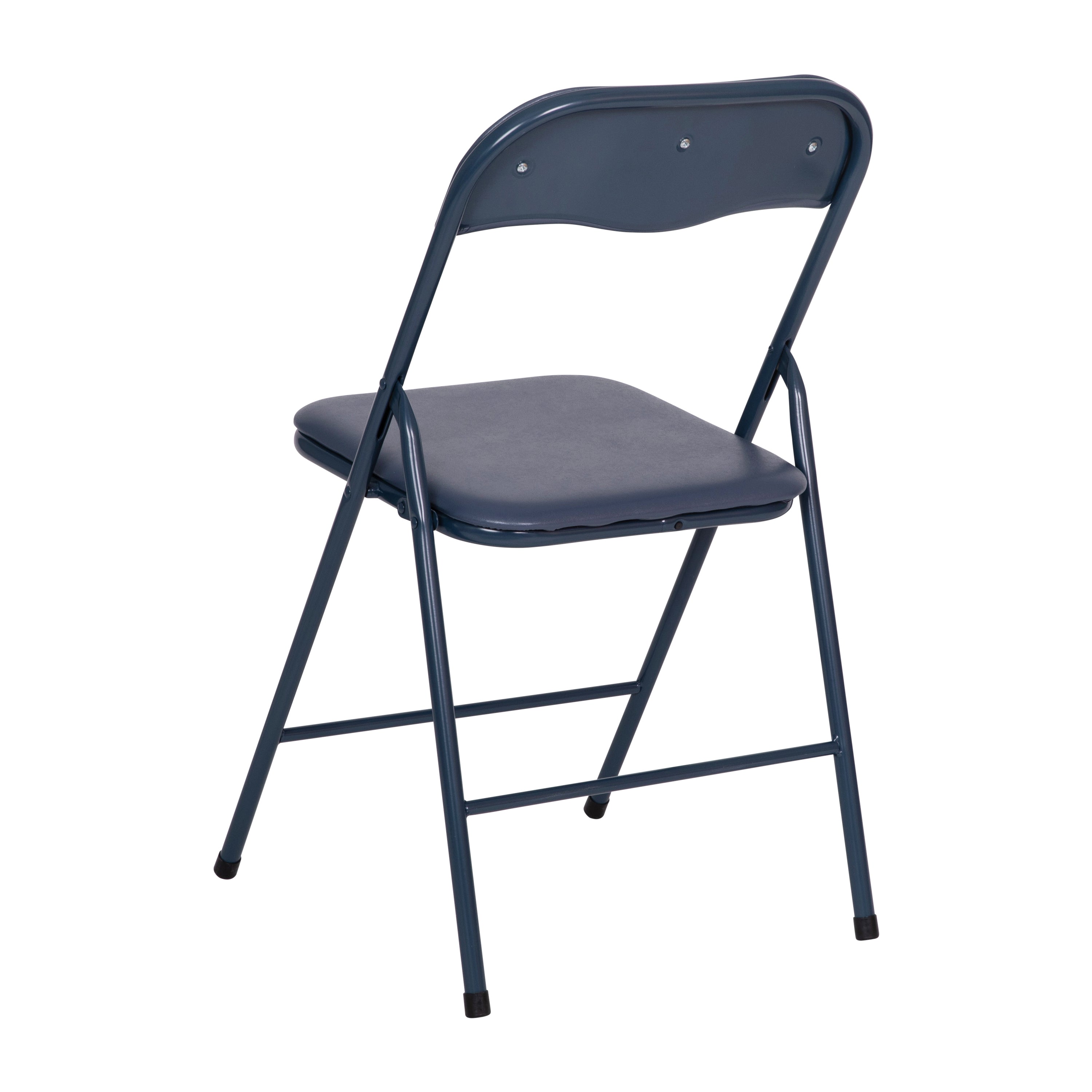Madison 5 Piece Navy Folding Card Table and Chair Set