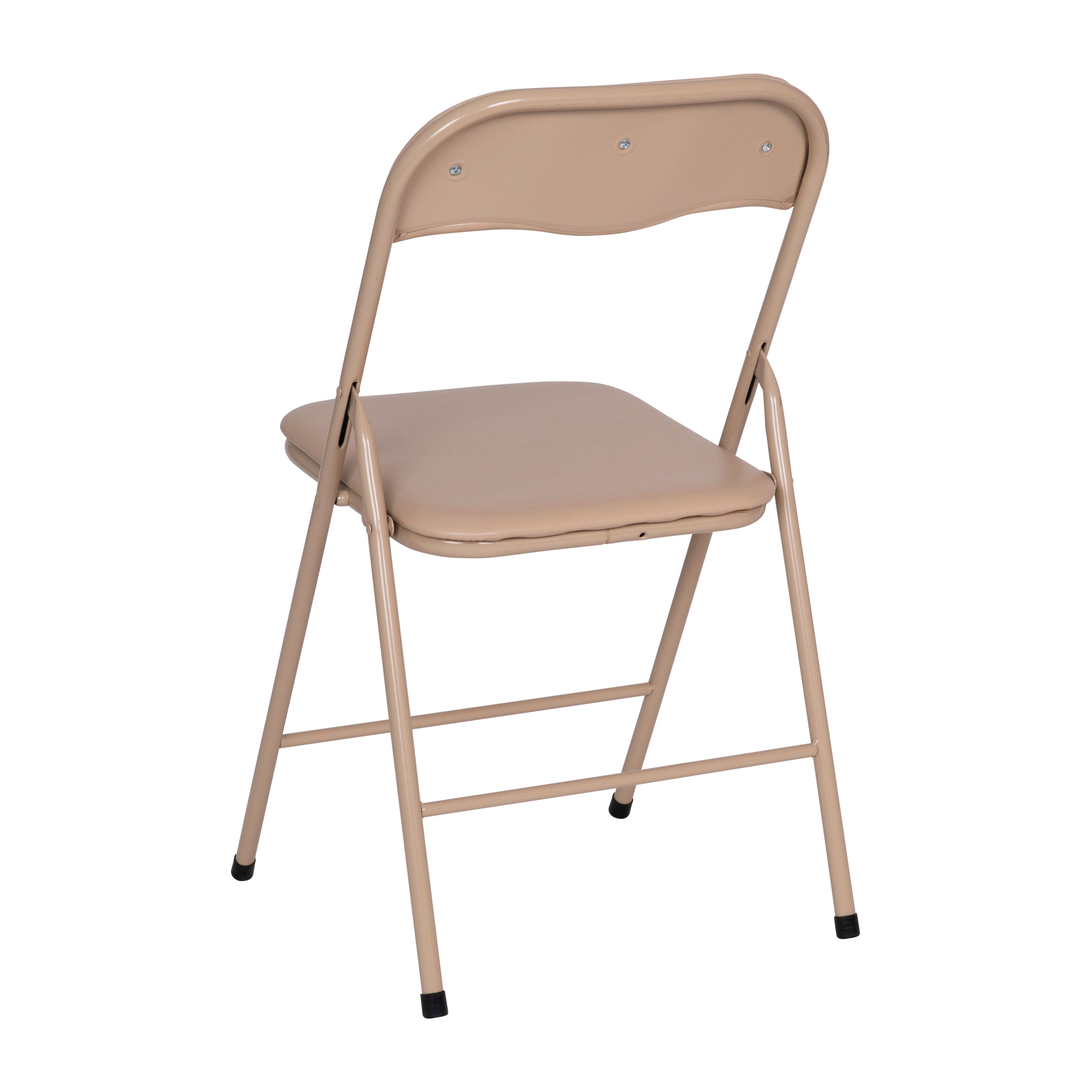 Madison 5 Piece Tan Folding Card Table and Chair Set