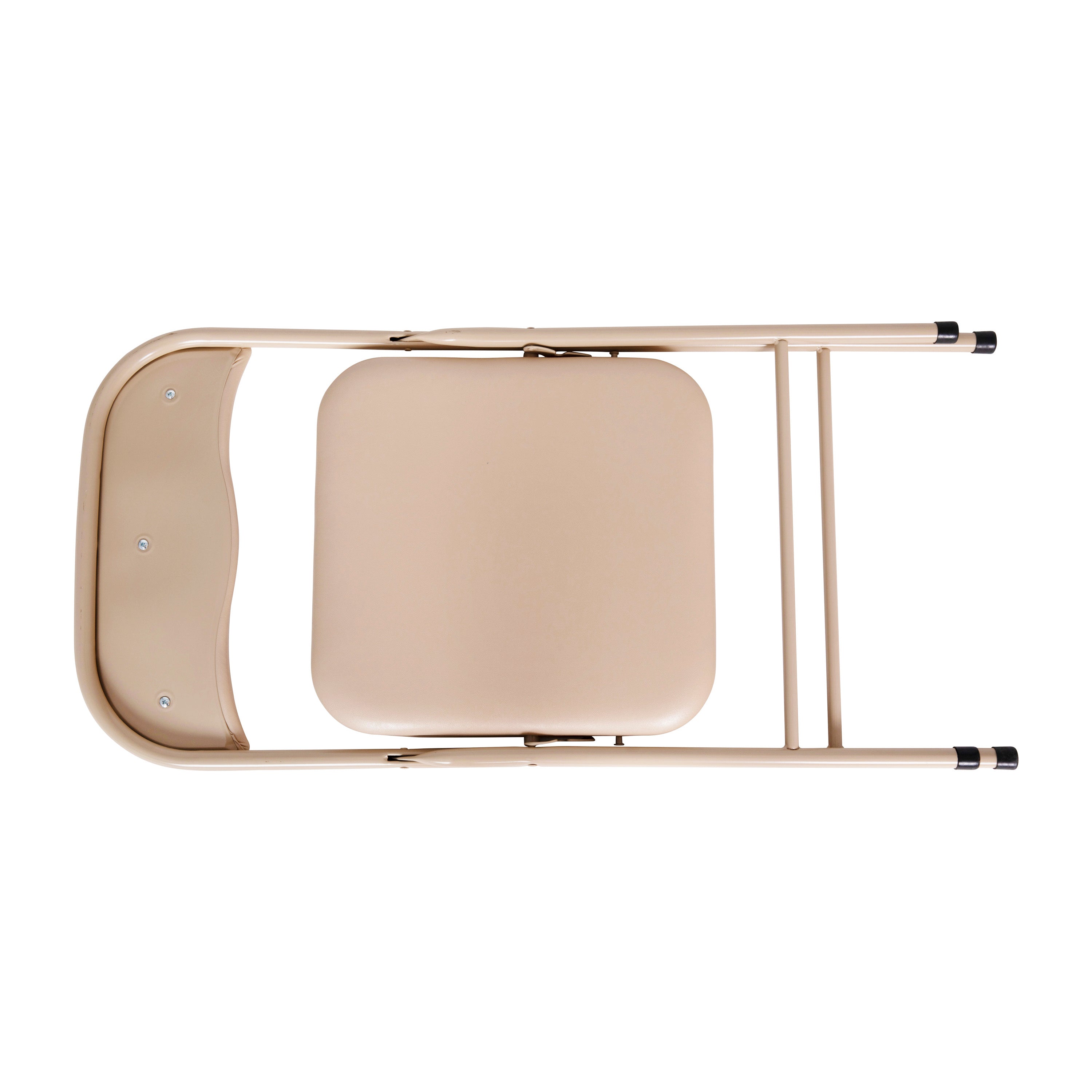 Madison 5 Piece Tan Folding Card Table and Chair Set