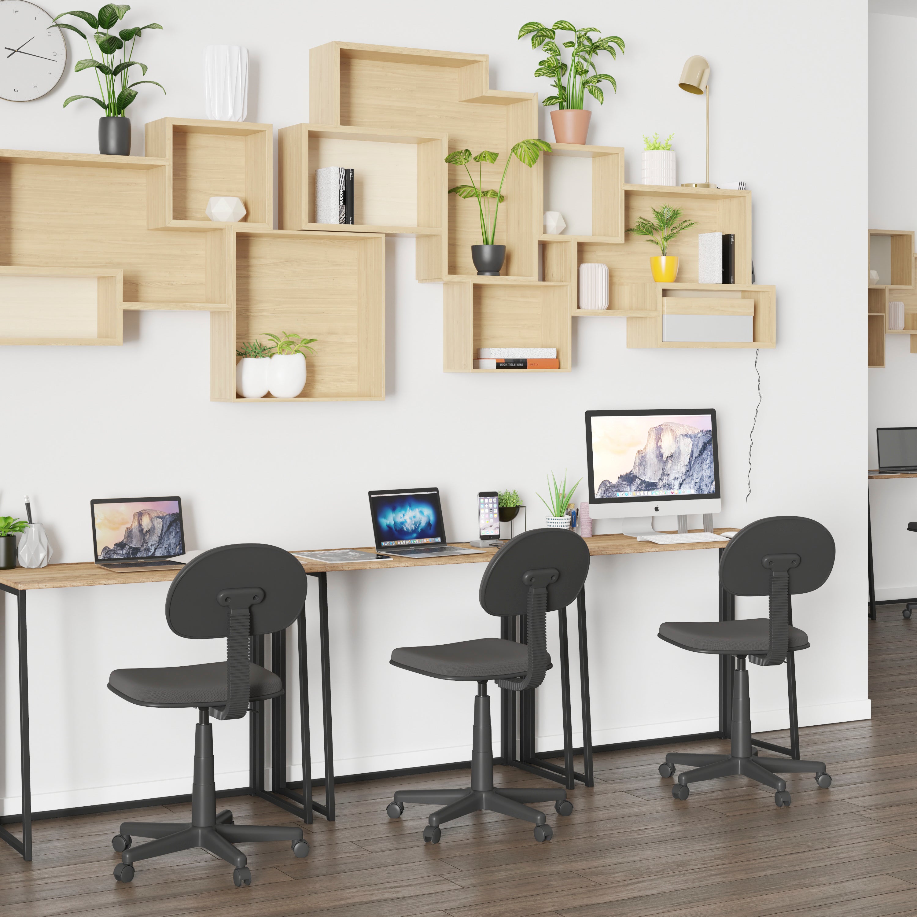 Walker Small Rustic Natural Home Office Folding Computer Desk - 36"