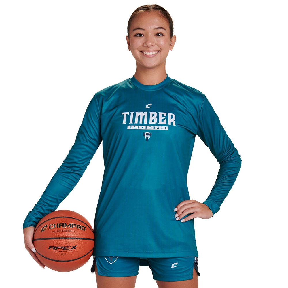 JUICE Long Sleeve Shooter Shirt - Z-Cloth - Womens - Extra-Large (Full-Dye, Premium cut-and-sew Sublimation. No Limitations!)