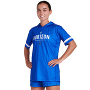 JUICE Short Sleeve Shooter Shirt with Hood - Active Cloth - Womens - XXLarge (Full-Dye, Premium cut-and-sew Sublimation. No Limitations!)