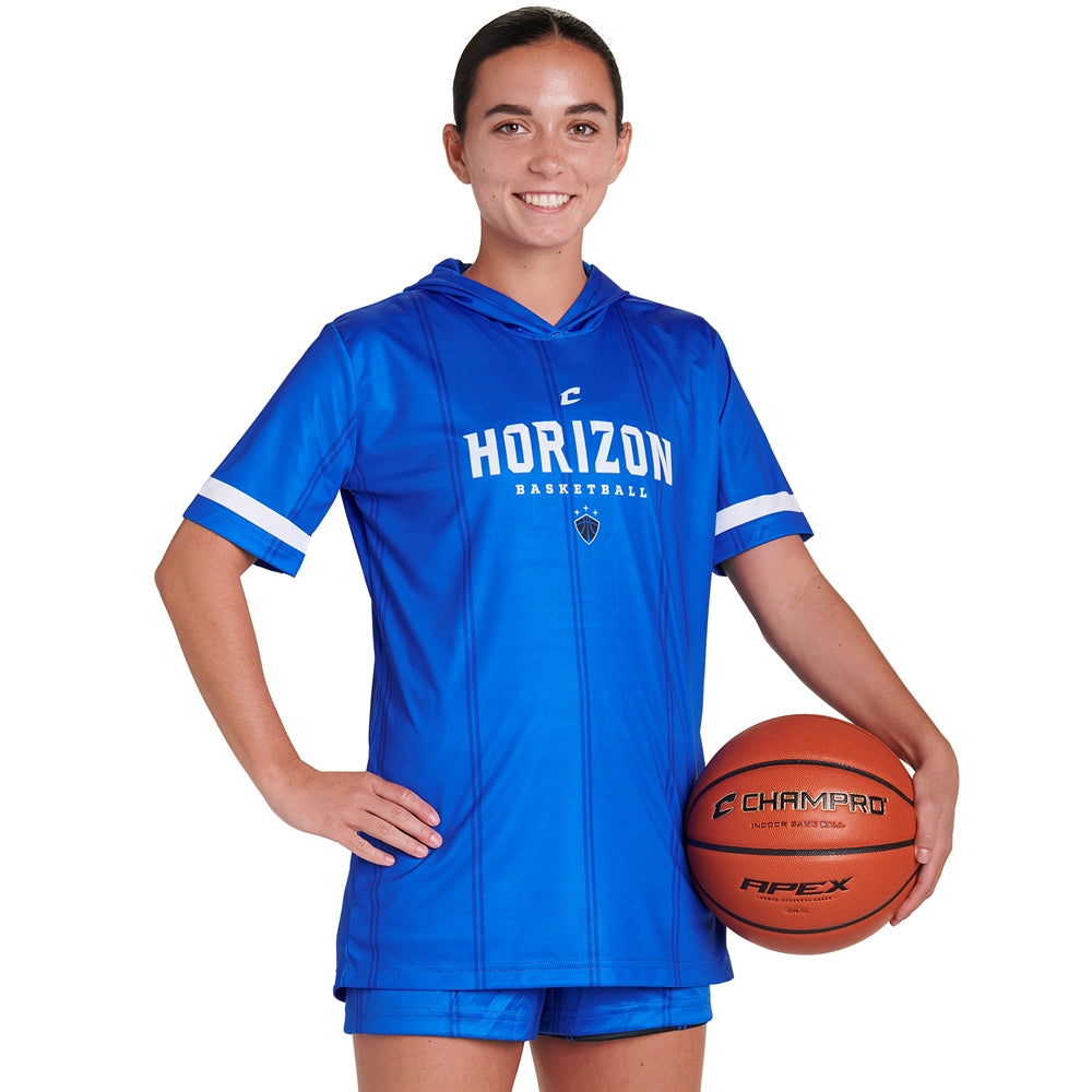 Juice Short Sleeve Shooter Shirt with Hood - Flexdri Mesh - Womens - Small (Full-Dye, Premium cut-and-sew Sublimation. No Limitations!)