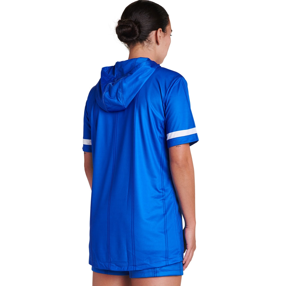 JUICE Short Sleeve Shooter Shirt with Hood - Active Cloth - Womens - XXLarge (Full-Dye, Premium cut-and-sew Sublimation. No Limitations!)
