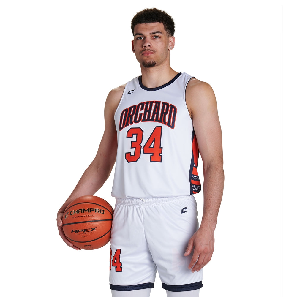 JUICE Fitted Double Ply Reversible Basketball Jersey - Z-Cloth - Youth - Extra-Small (Full-Dye, Premium cut-and-sew Sublimation. No Limitations!)