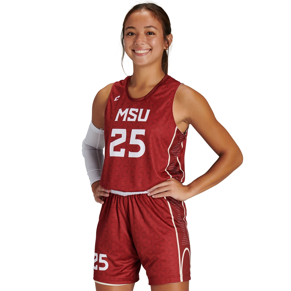 JUICE Loose Fit Double Ply Reversible Basketball Jersey - Z-Cloth - Womens - Extra-Small (Full-Dye, Premium cut-and-sew Sublimation. No Limitations!)
