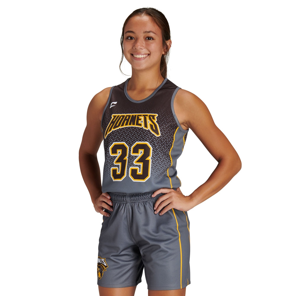 JUICE Fitted Single-Ply Reversible Basketball Jersey - Fusion Mesh - Womens - Large (Full-Dye, Premium cut-and-sew Sublimation. No Limitations!)
