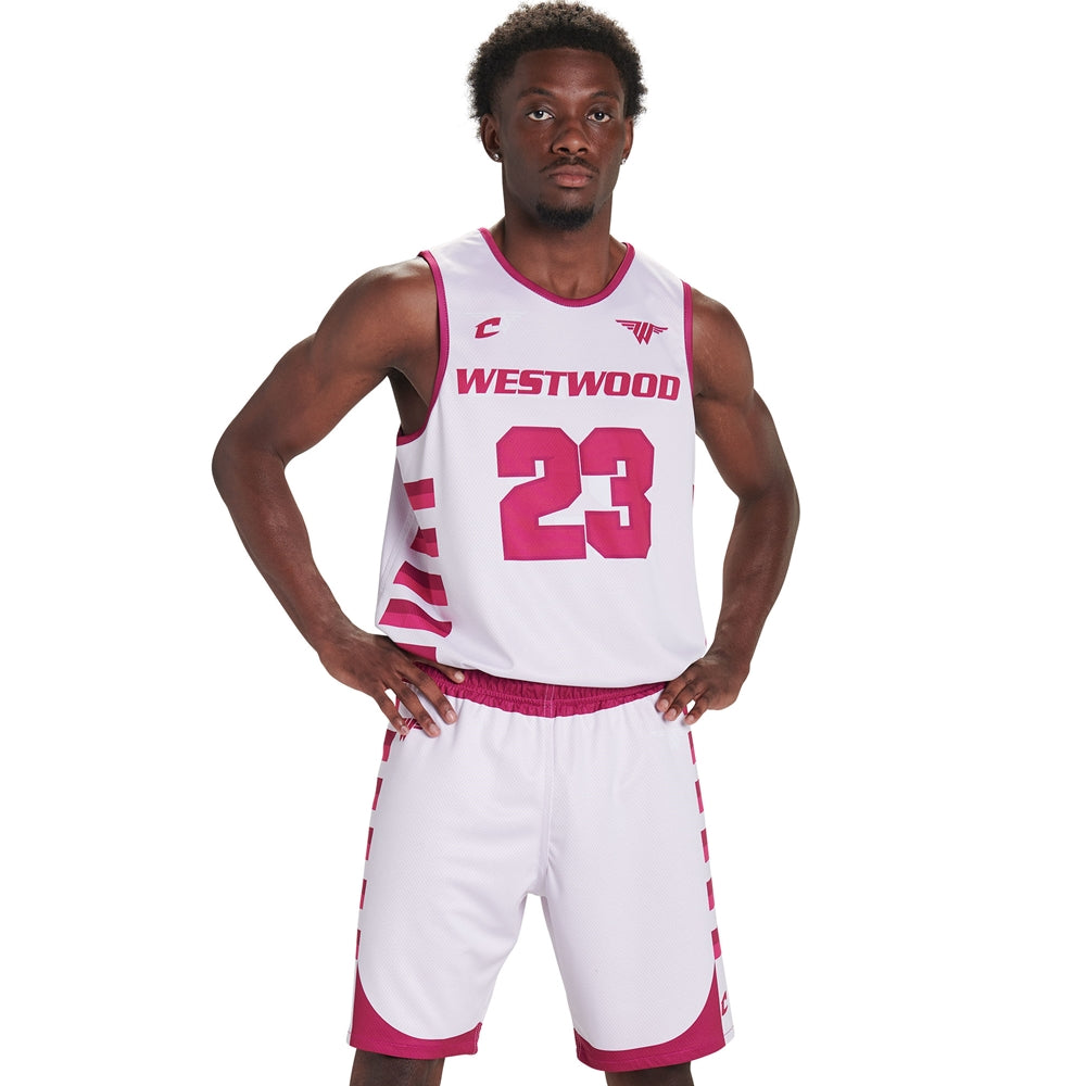 JUICE Fitted Single-Ply Reversible Basketball Jersey - Adult - Large (Full-Dye, Premium cut-and-sew Sublimation. No Limitations!)