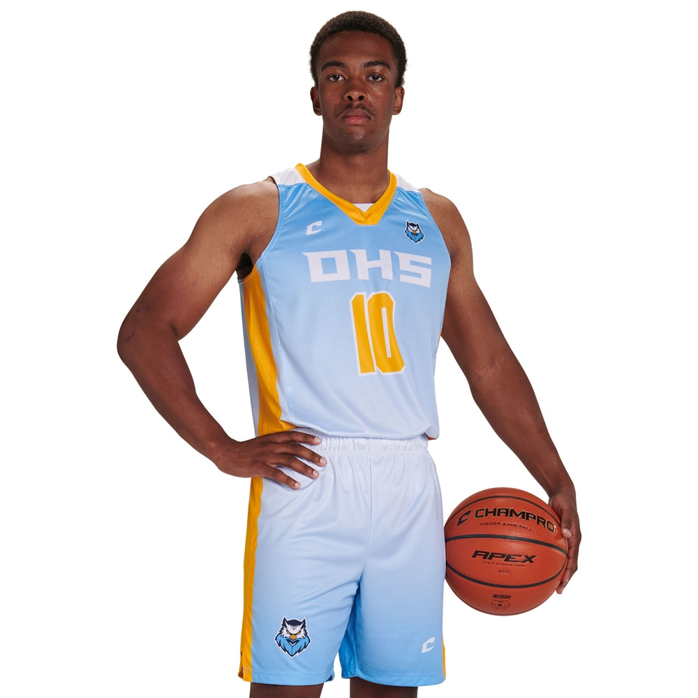 Juice Prime Basketball Jersey - Active Cloth/Pin Dot Mesh - Adult - 4XLT (Full-Dye, Premium cut-and-sew Sublimation. No Limitations!)