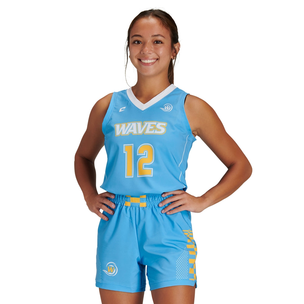 JUICE Fitted Stretch Woven Basketball Jersey - Stretch Woven Poplin - Womens - XXLarge (Full-Dye, Premium cut-and-sew Sublimation. No Limitations!)