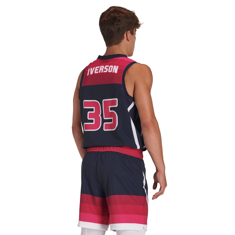 JUICE Fitted Stretch Woven Basketball Jersey - Womens - Medium (Full-Dye, Premium cut-and-sew Sublimation. No Limitations!)