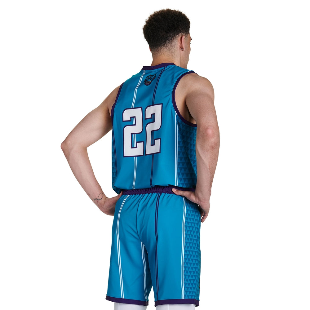 JUICE Loose Fit Stretch Woven Basketball Jersey - Womens - Large (Full-Dye, Premium cut-and-sew Sublimation. No Limitations!)