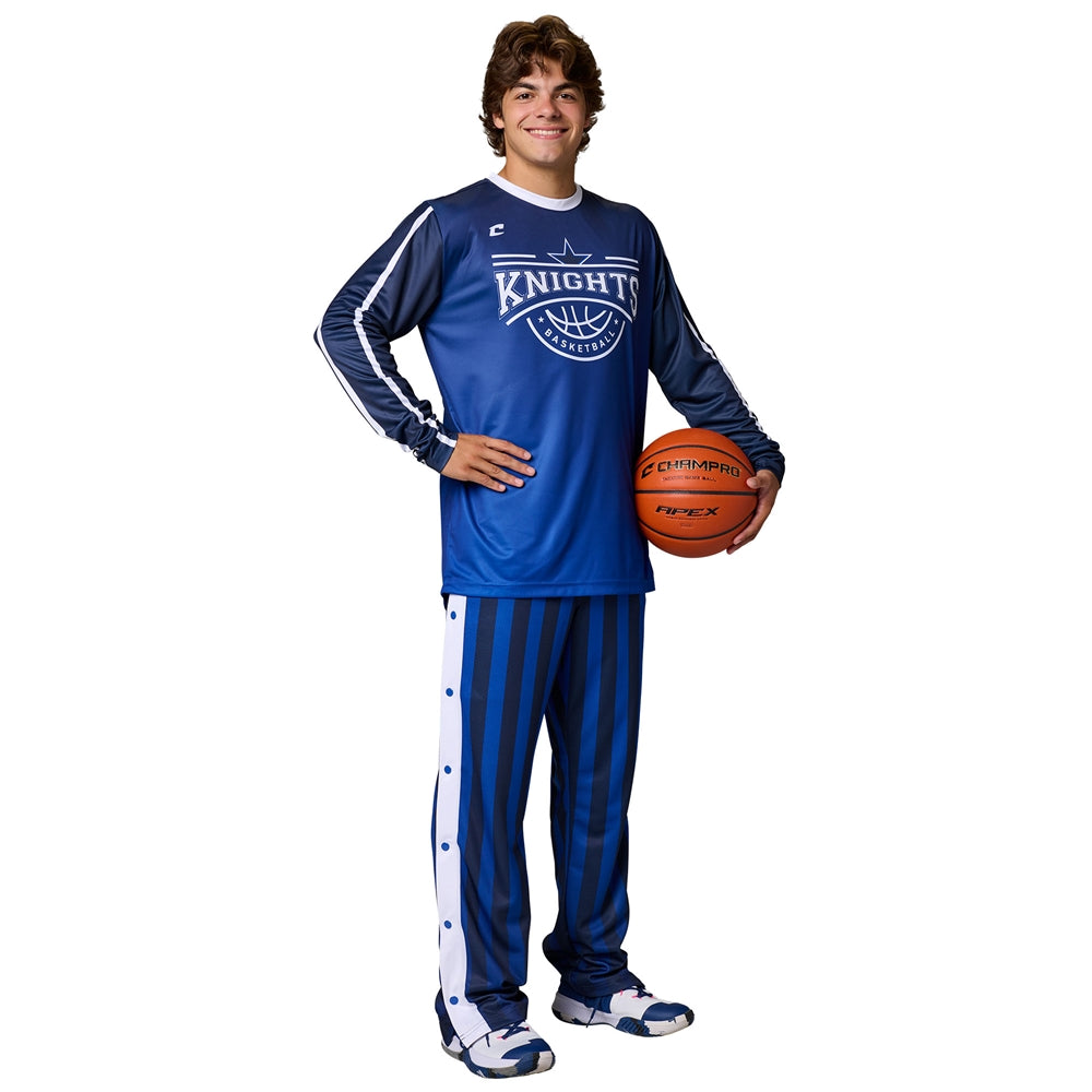 JUICE Warm Up Pants with Snaps - Fleece - Adult - Extra-Large (Full-Dye, Premium cut-and-sew Sublimation. No Limitations!)