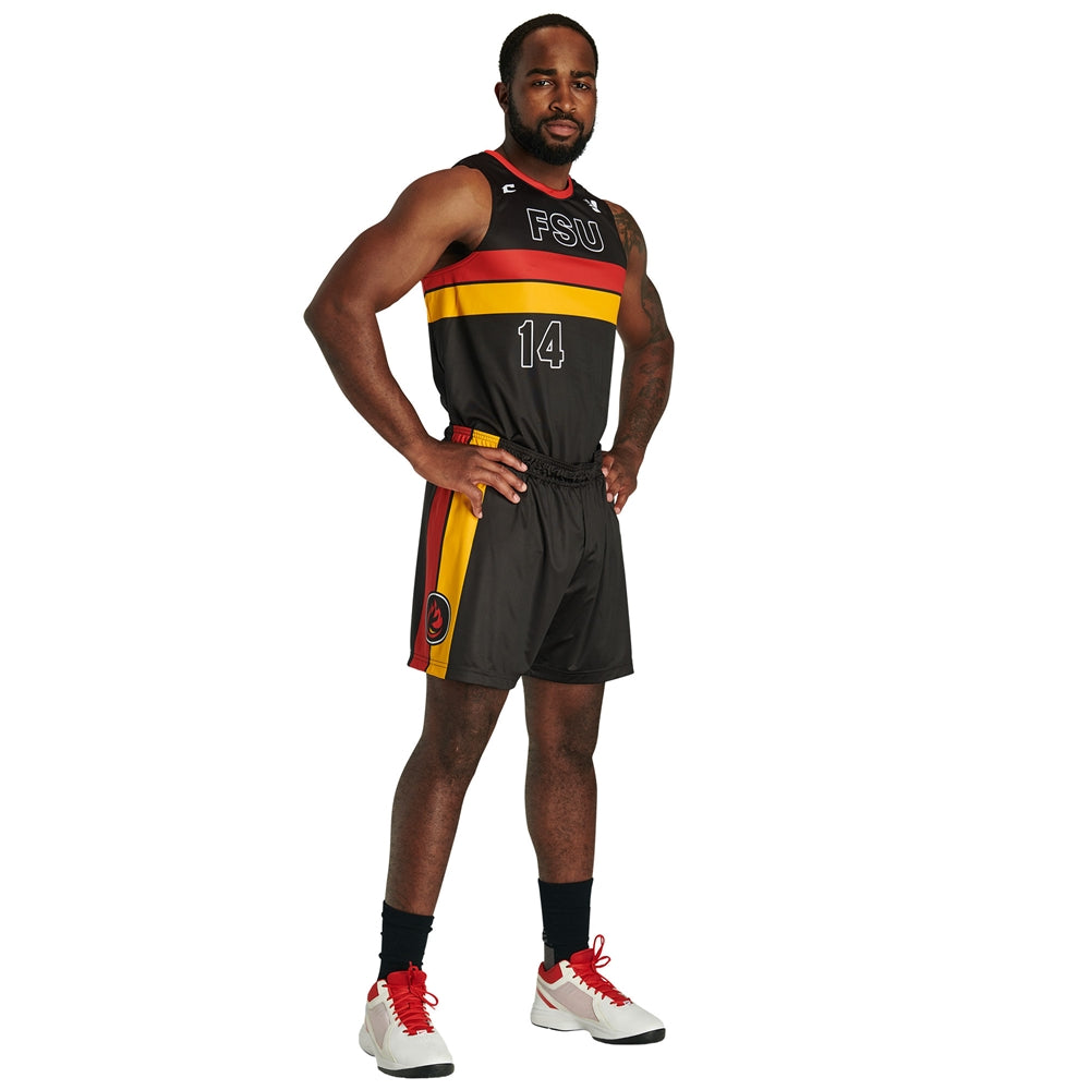 JUICE Basketball 7" Short - Flexdri Mesh - Youth - Large (Full-Dye, Premium cut-and-sew Sublimation. No Limitations!)