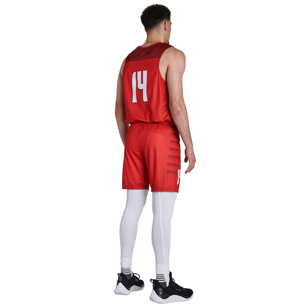 JUICE Basketball 9" Short - Power Stretch - Adult - Medium (Full-Dye, Premium cut-and-sew Sublimation. No Limitations!)
