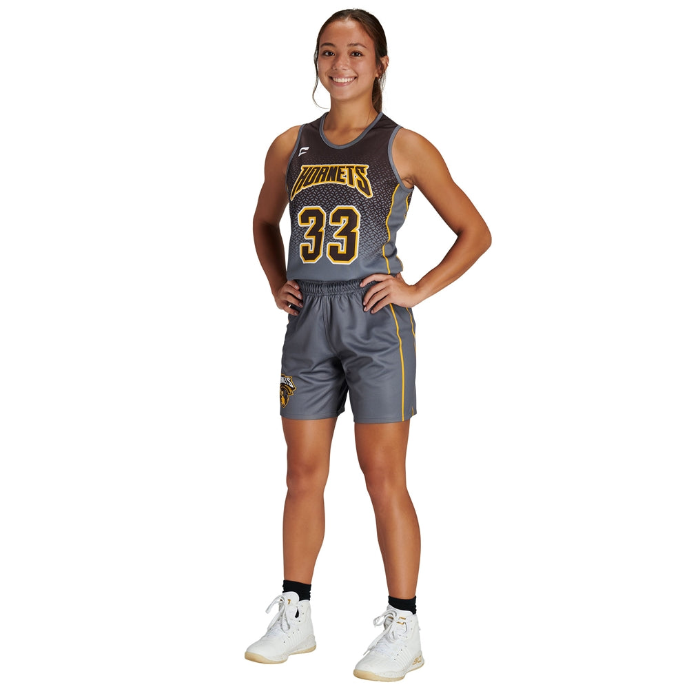 JUICE Single-Ply Reversible Basketball 7" Short - Fusion Mesh - Womens - Large (Full-Dye, Premium cut-and-sew Sublimation. No Limitations!)
