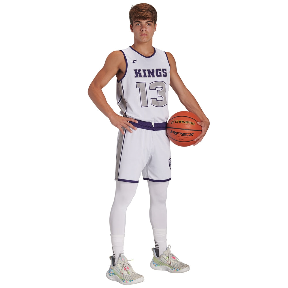 JUICE Single-Ply Reversible Basketball 7" Short - Youth - Medium (Full-Dye, Premium cut-and-sew Sublimation. No Limitations!)