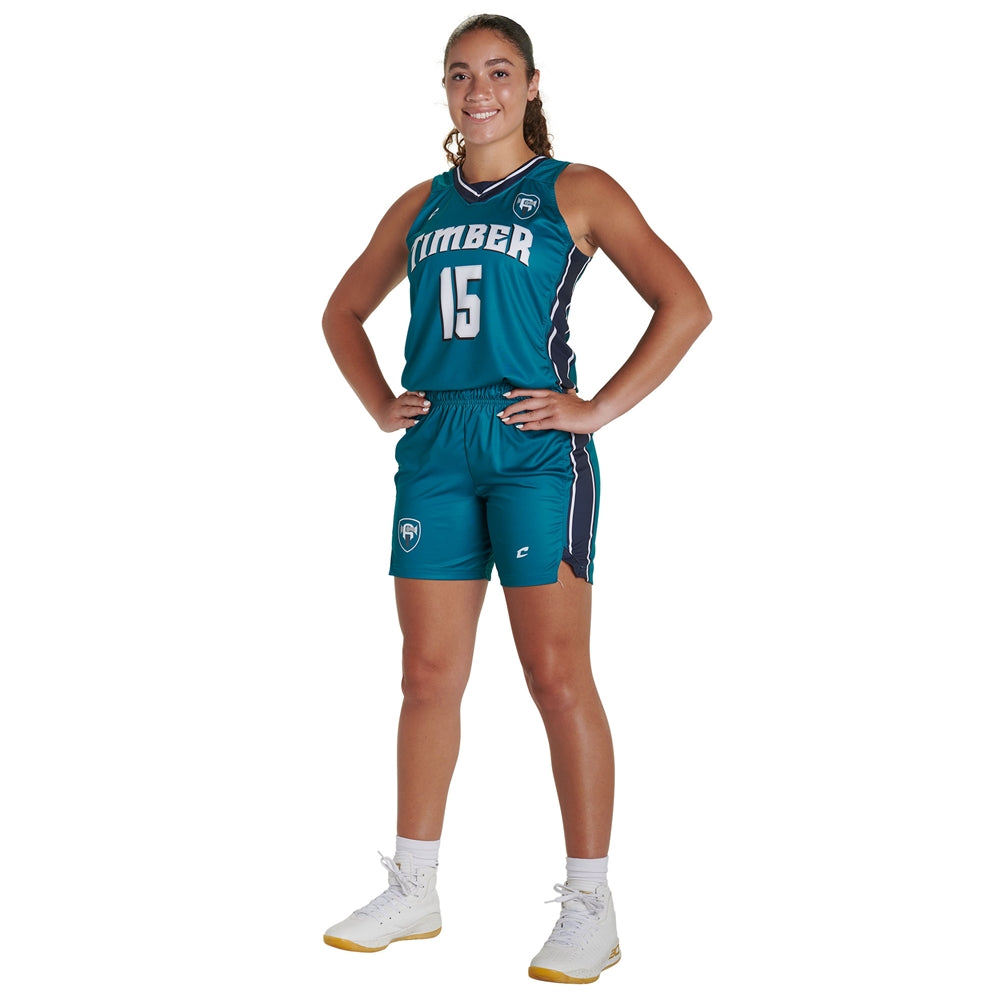 JUICE Prime Basketball Shorts 6" Inseam - Womens - XXLarge (Full-Dye, Premium cut-and-sew Sublimation. No Limitations!)