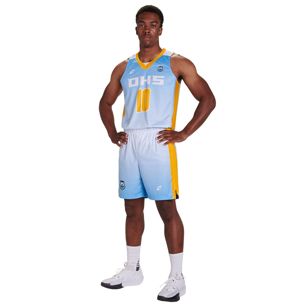 JUICE Prime Basketball Shorts 7" Inseam - Youth - Small (Full-Dye, Premium cut-and-sew Sublimation. No Limitations!)