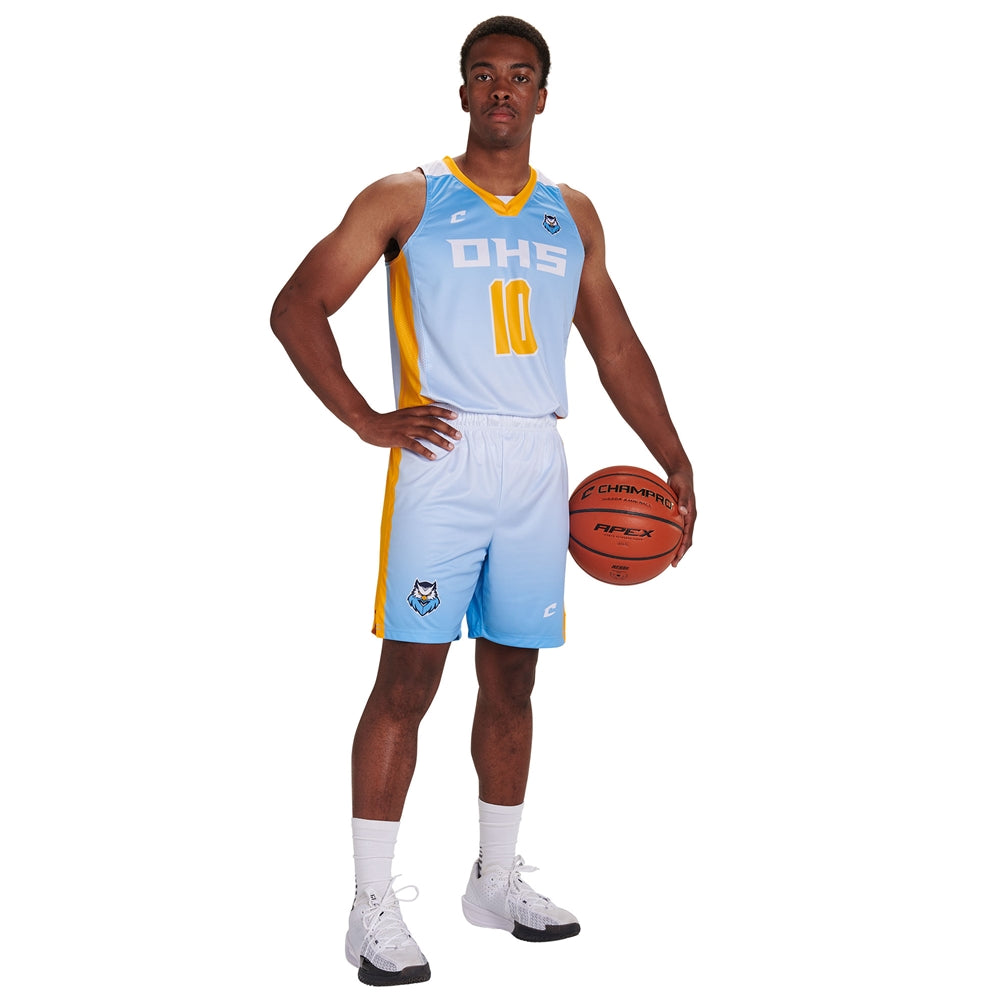 JUICE Prime Basketball Shorts 7" Inseam - Adult - Small (Full-Dye, Premium cut-and-sew Sublimation. No Limitations!)