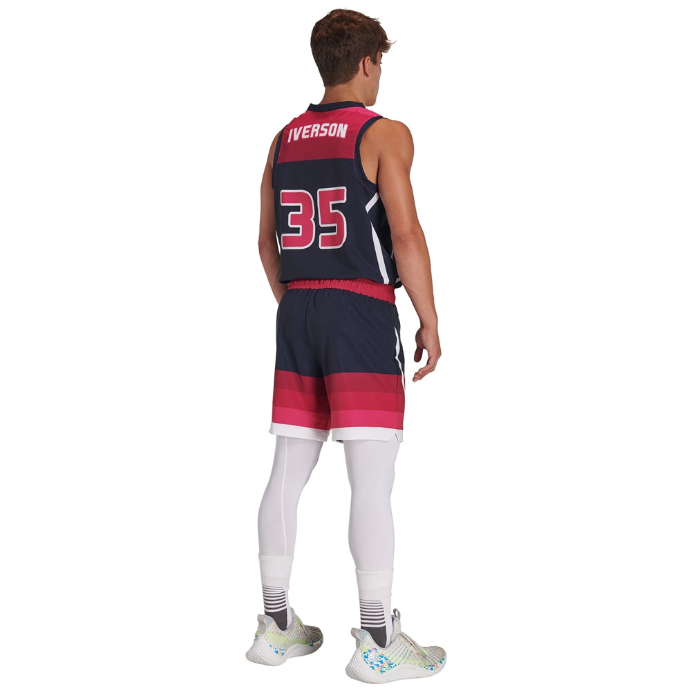 JUICE Stretch Woven Basketball 7" Short - Womens - Medium (Full-Dye, Premium cut-and-sew Sublimation. No Limitations!)