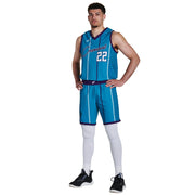 JUICE Stretch Woven Basketball 9" Short - Adult - Medium (Full-Dye, Premium cut-and-sew Sublimation. No Limitations!)