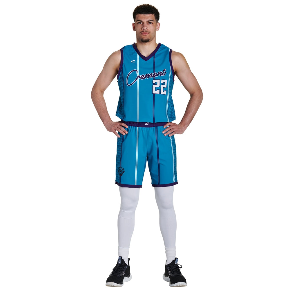 JUICE Stretch Woven Basketball 9" Short - Adult - Medium (Full-Dye, Premium cut-and-sew Sublimation. No Limitations!)