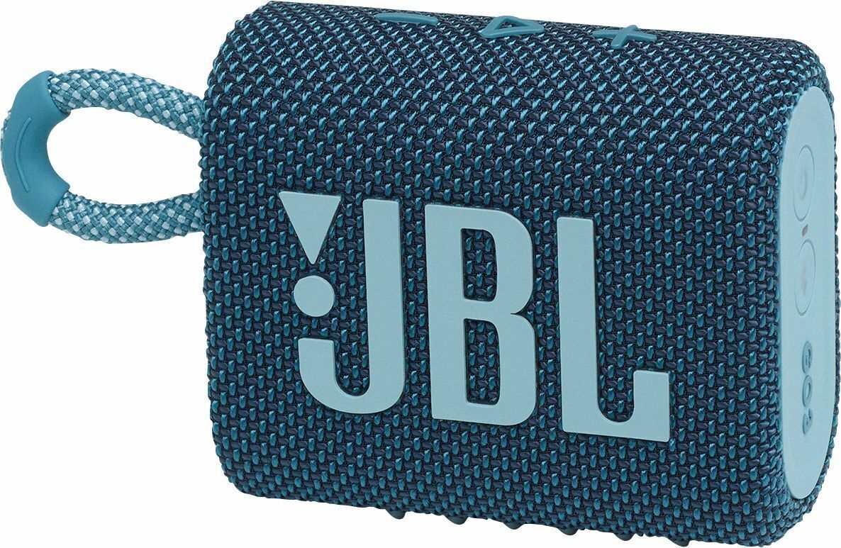 JBL GO3 Portable Waterproof Wireless Bluetooth Speaker - Blue