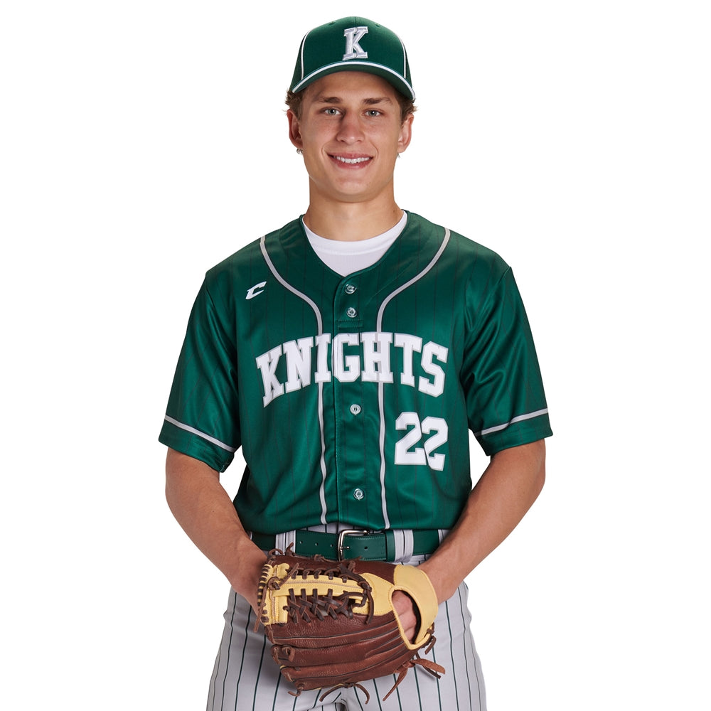 Juice Faux Full Button Jersey - Tek-Knit WPK395 - Adult - Small (Full-Dye, Premium cut-and-sew Sublimation. No Limitations!)